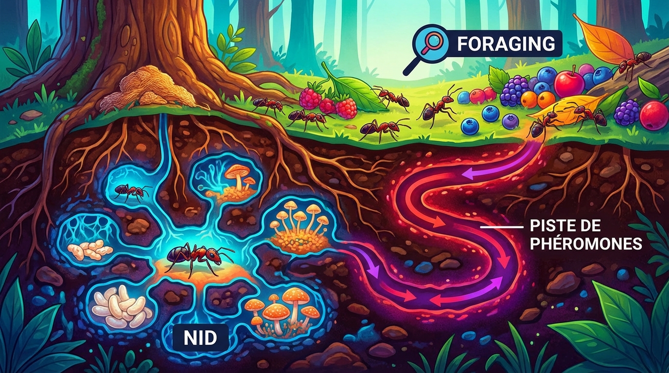 explorez le comportement fascinant des fourmis et découvrez comment elles interagissent avec leur environnement naturel.