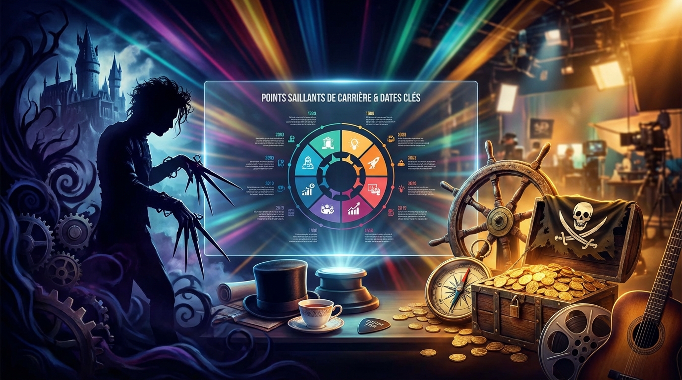 explorez la carrière fascinante de johnny depp et découvrez les moments clés qui ont marqué sa vie professionnelle et personnelle.