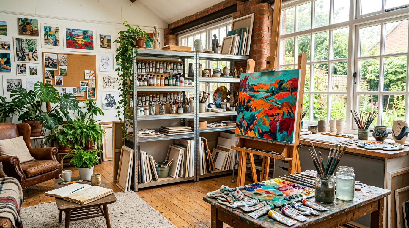 découvrez nos conseils pour aménager un atelier d'artiste à la fois fonctionnel et inspirant, optimisant l'espace et stimulant votre créativité.